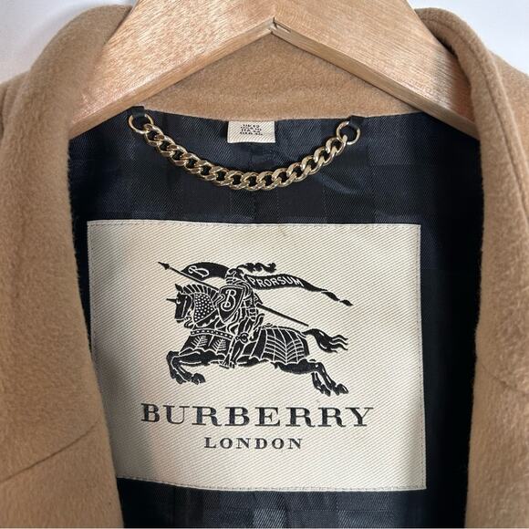 BURBERRY Heronsby Wool & Cashmere Patch Pocket Wrap Coat - Picture 11 of 14